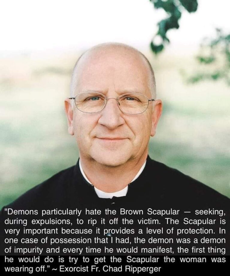 EXORCIST FR CHAD: DEMONS PARTICULARLY HATE THE BROWN SCAPULAR!