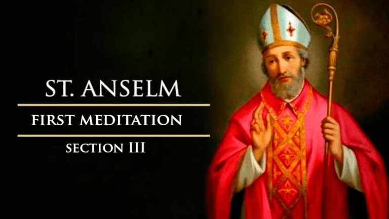 Meditations by St. Anselm of Canterbury-First Meditation-Section III