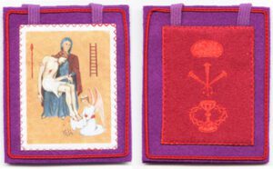 The Purple Scapular which was given to Marie Julie Jahenny