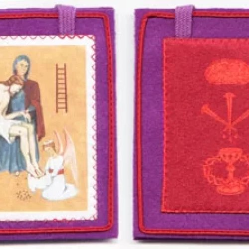 The Purple Scapular which was given to Marie Julie Jahenny