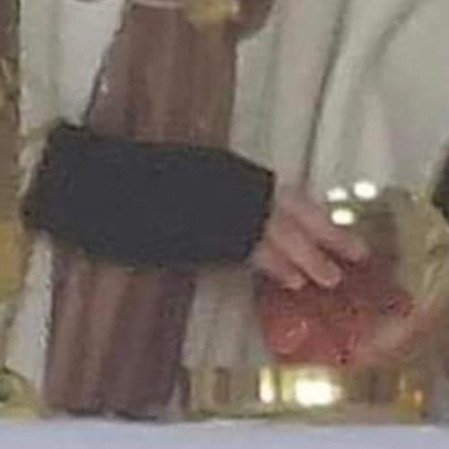 Amazing Photo: Eucharistic Miracle Occurs In The Hands of a Mystic Priest!